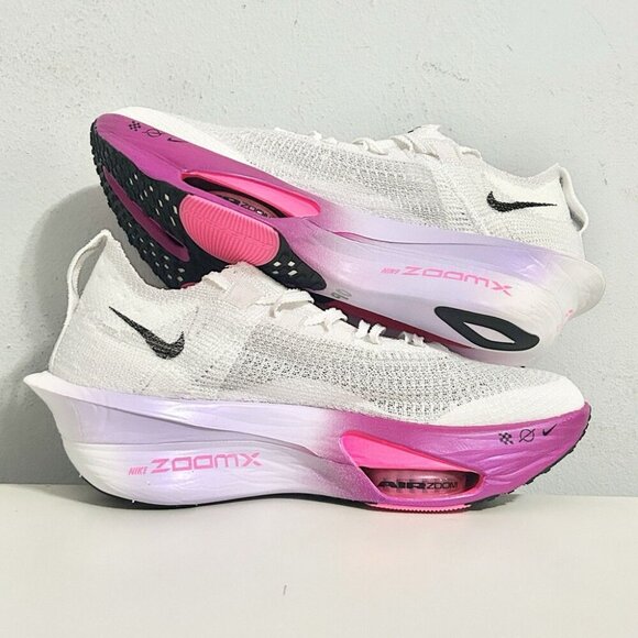 Nike Air Zoom AlphaFly NEXT% 3 “White Vivid Grape” Men’s Size Running Shoes - Picture 1 of 7